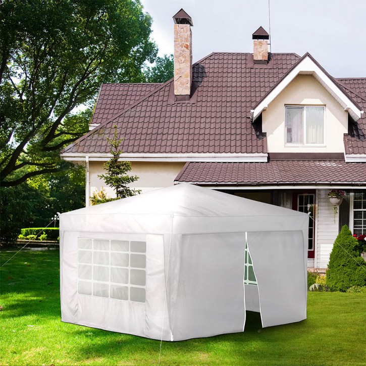 Ścianka z zamkiem do pawilonów ogrodowych Premium i Basic, 295x195 cm