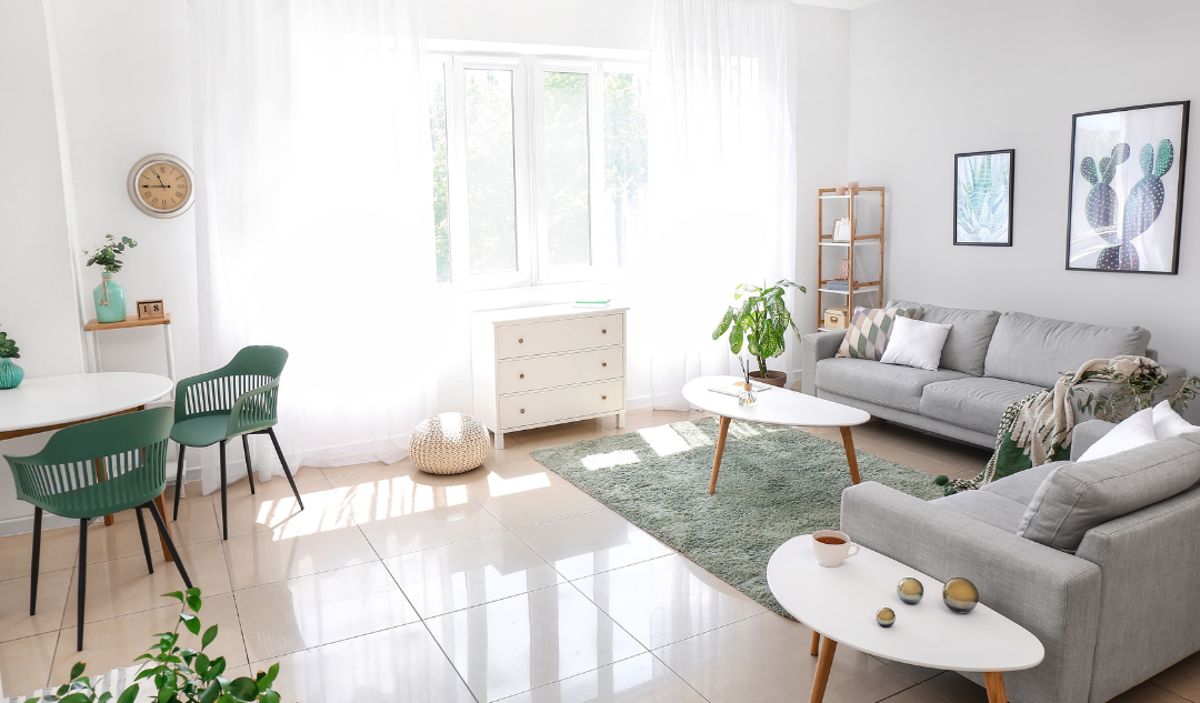 SZARY SALON JAKIE ZASŁONY
