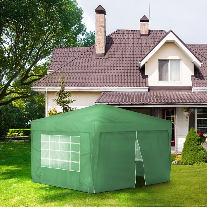 Ścianka z zamkiem do pawilonów ogrodowych Premium i Basic, 295x195 cm