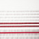 Zasłona transparentna gotowa, wzory geometryczne Srebrno-czerwony, 140x250 cm