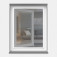 Moskitiera ramkowa na okno Biała, 60 x 150 cm
