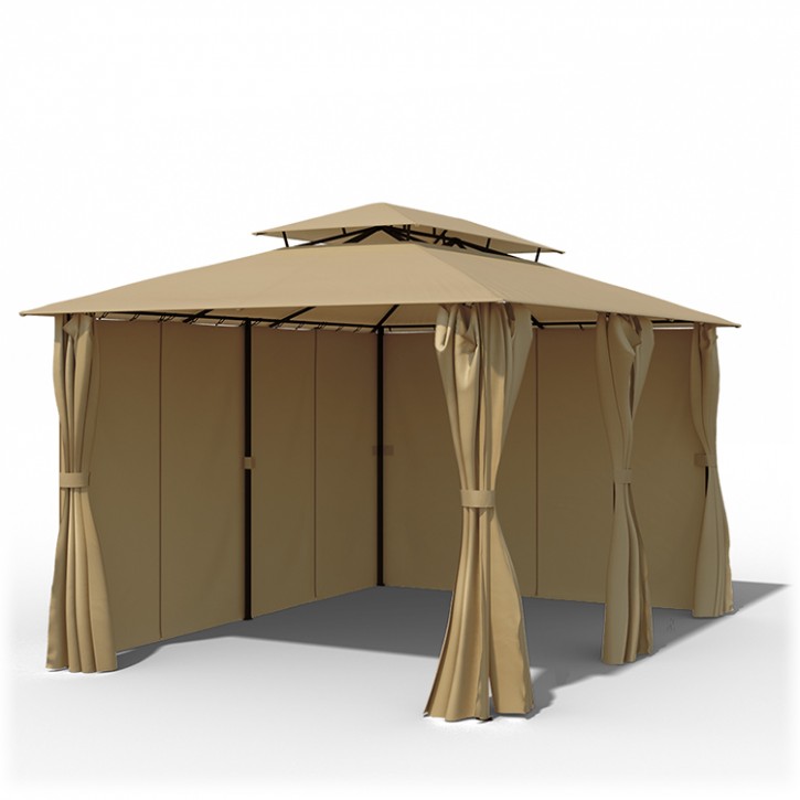 Stelaż z poszyciem i ścianami bocznymi do pawilonu ogrodowego Comfort, 3x4 m Stelaż z poszyciem i ścianami bocznymi do pawilonu ogrodowego Comfort, 3x4 m